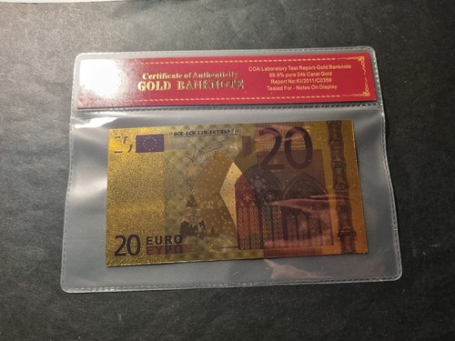 Banconota dorata euro da - da,