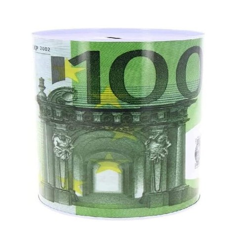 Salvadanaio latta porta - porta, euro