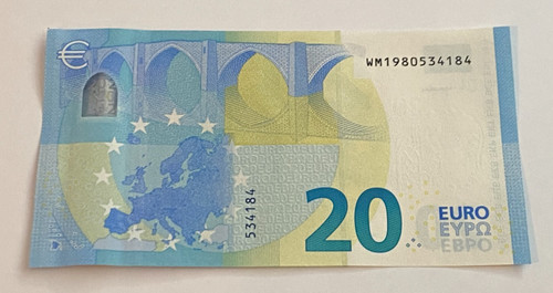 Banconota euro mai usata - euro,