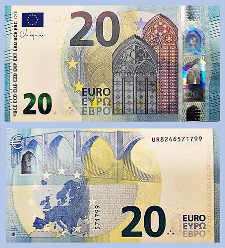 Banconota unione europea - banconota, 20