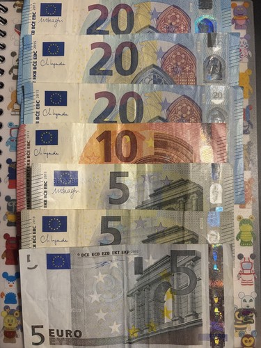 Lotto euro banconote da 5 - 85,