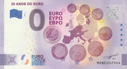 Banconota zero euro ricordo - 0,