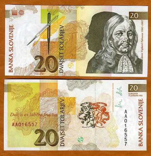 Slovenia tolarjev 1992 - slovenia,, 20