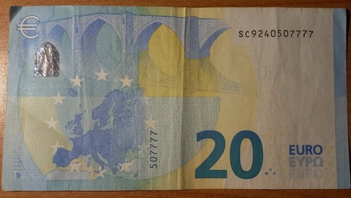 Banconota euro rara - da,
