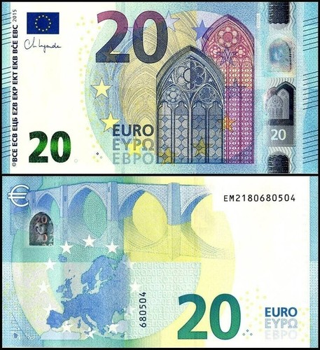 Euro banknote 2015 - euro, banknote,