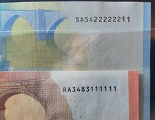 BANCONOTE DA 10 E 20 EURO RARE