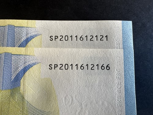 Coppia banconote euro - banconote, 20