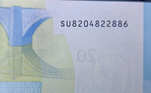 Banconota euro rara - da, 20