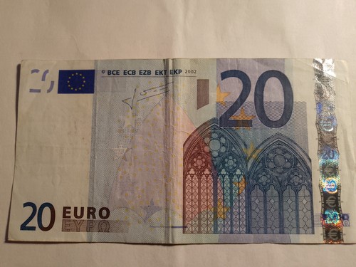 Banconota euro anno 2002 - banconota,