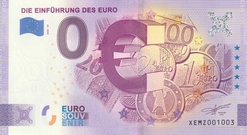 Banconota zero euro souvenir - euro,